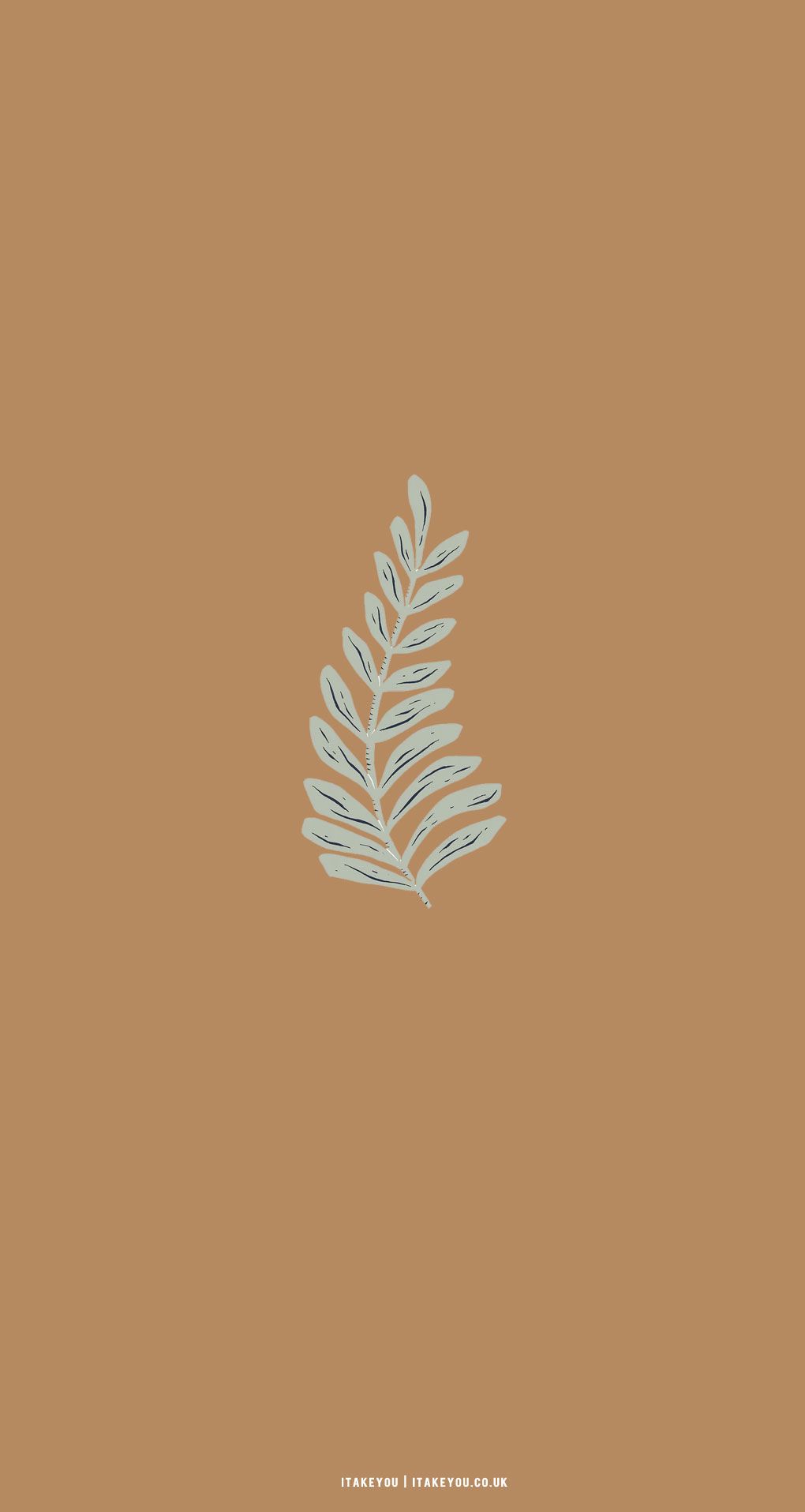 Cute Brown Aesthetic Wallpaper for Phone : Sage Leave I Take You. Wedding Readings. Wedding Ideas