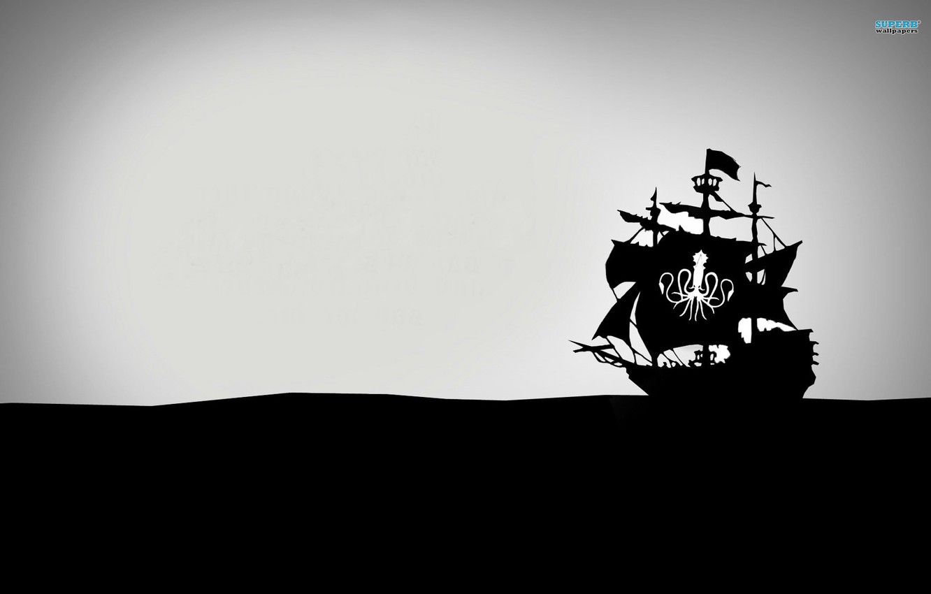 A pirate ship on the ocean - Pirate