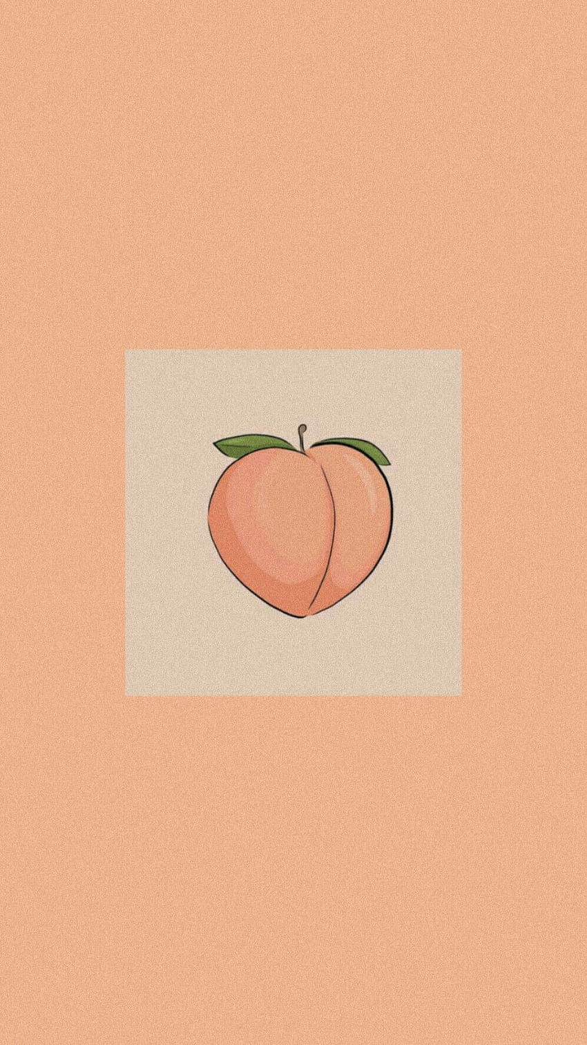 IPhone wallpaper of a peach - Peach
