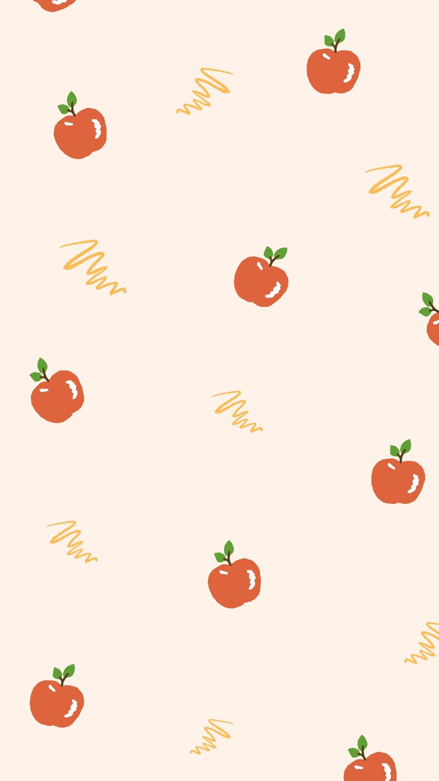 A pattern of apples on white background - Fruit