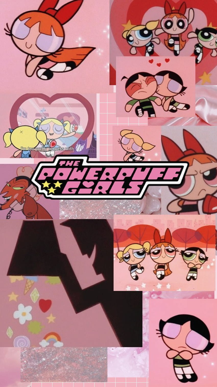 Aesthetic Powerpuff Girls, Powerpuff Girls Heart HD phone wallpaper