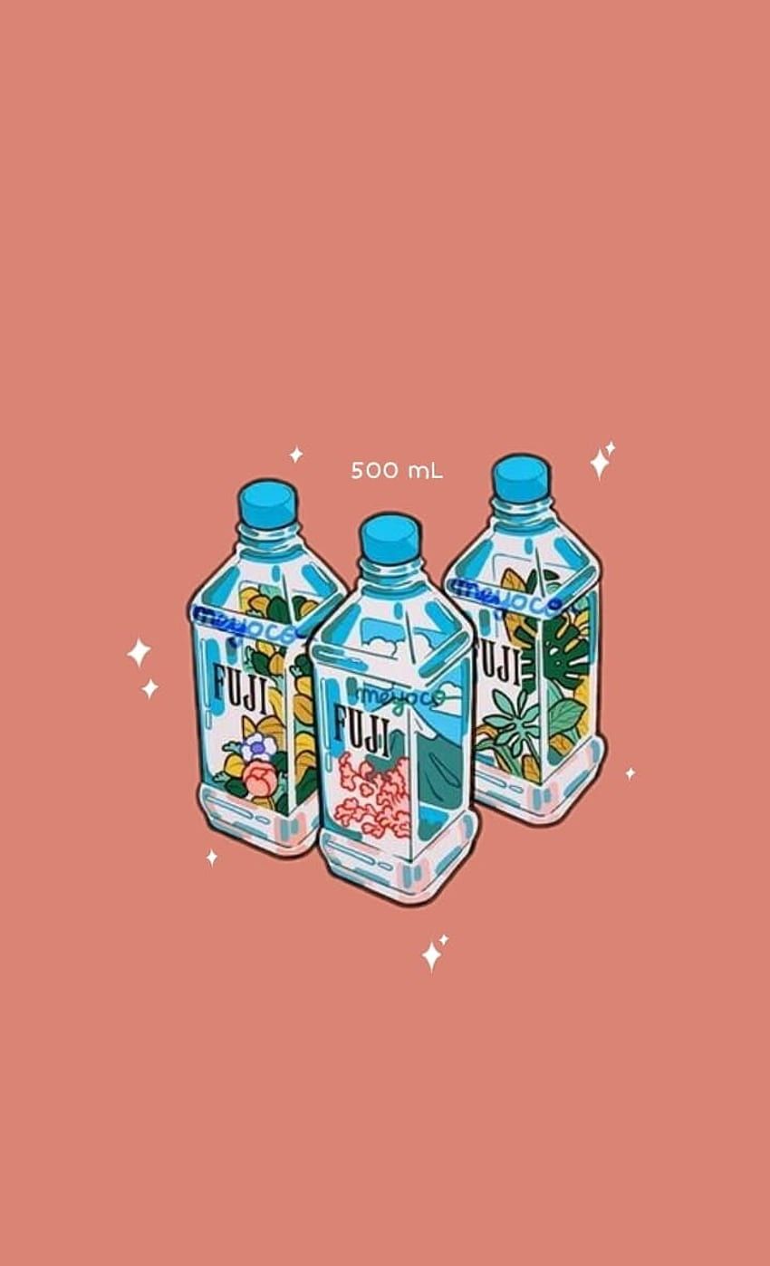 A bottle of water with three different types - Korean