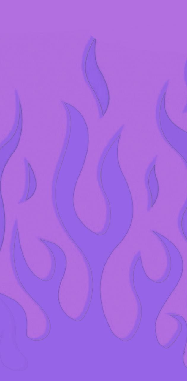 A purple and blue flame pattern on a purple background - Flames