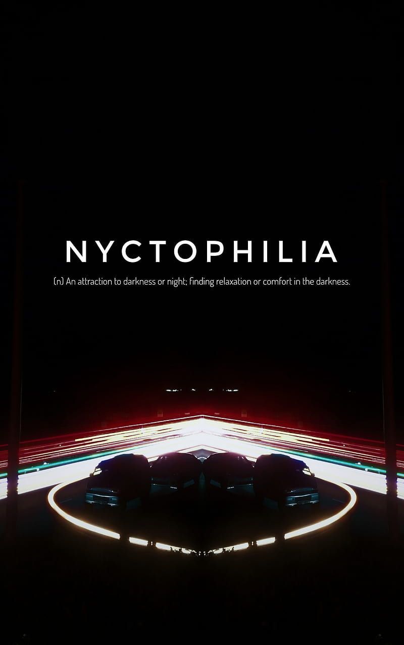 A poster for nycphilia, which is an event - Depression, dark vaporwave