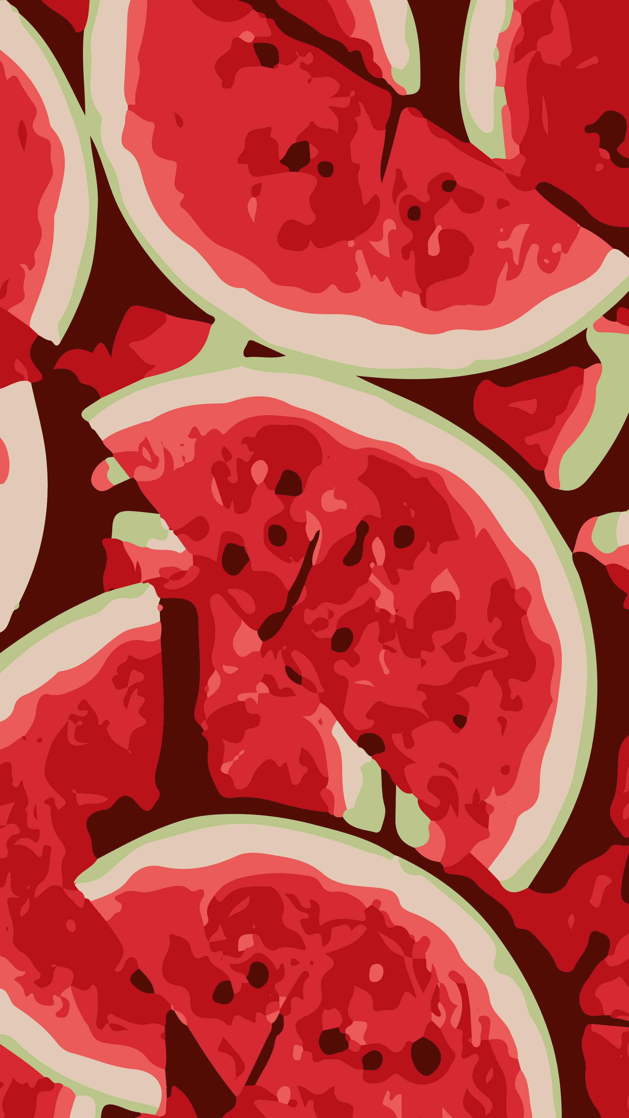A watermelon pattern with slices of the fruit - Watermelon