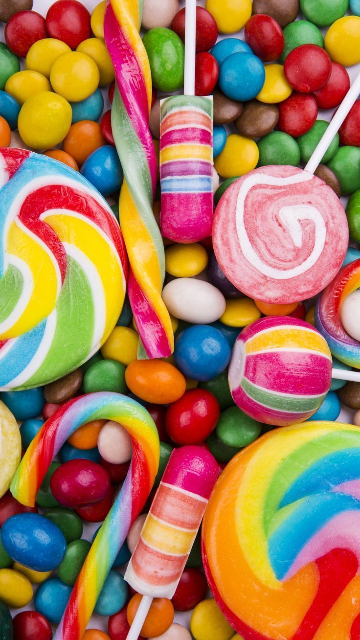 A close up of various candy items - Candy