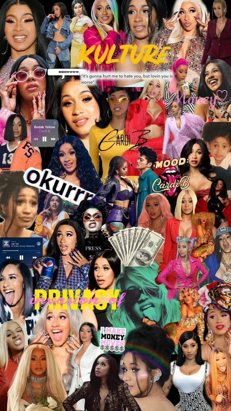 wallpaper collages. Cardi b, Hood wallpaper, Celebrity wallpaper. Cardi b, Celebrity wallpaper, Cardi b photo