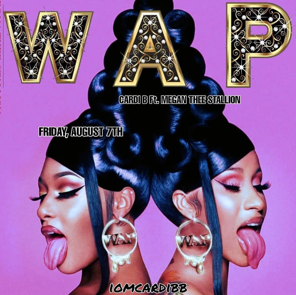 A poster for the wap concert - Cardi B