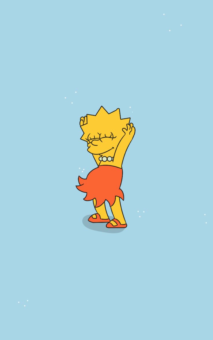Lisa dancing. Dibujos tristes, Personajes de los simpsons, Fondos de los simpsons