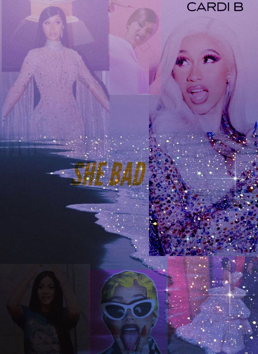 Cardi B aesthetic wallpaper. Bad girl wallpaper, $b wallpaper, Cardi b