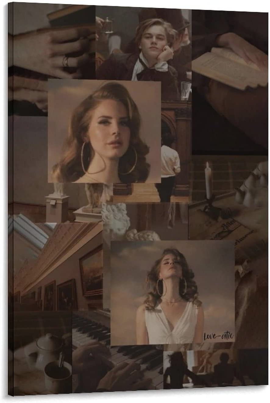 The person collage canvas print - Lana Del Rey
