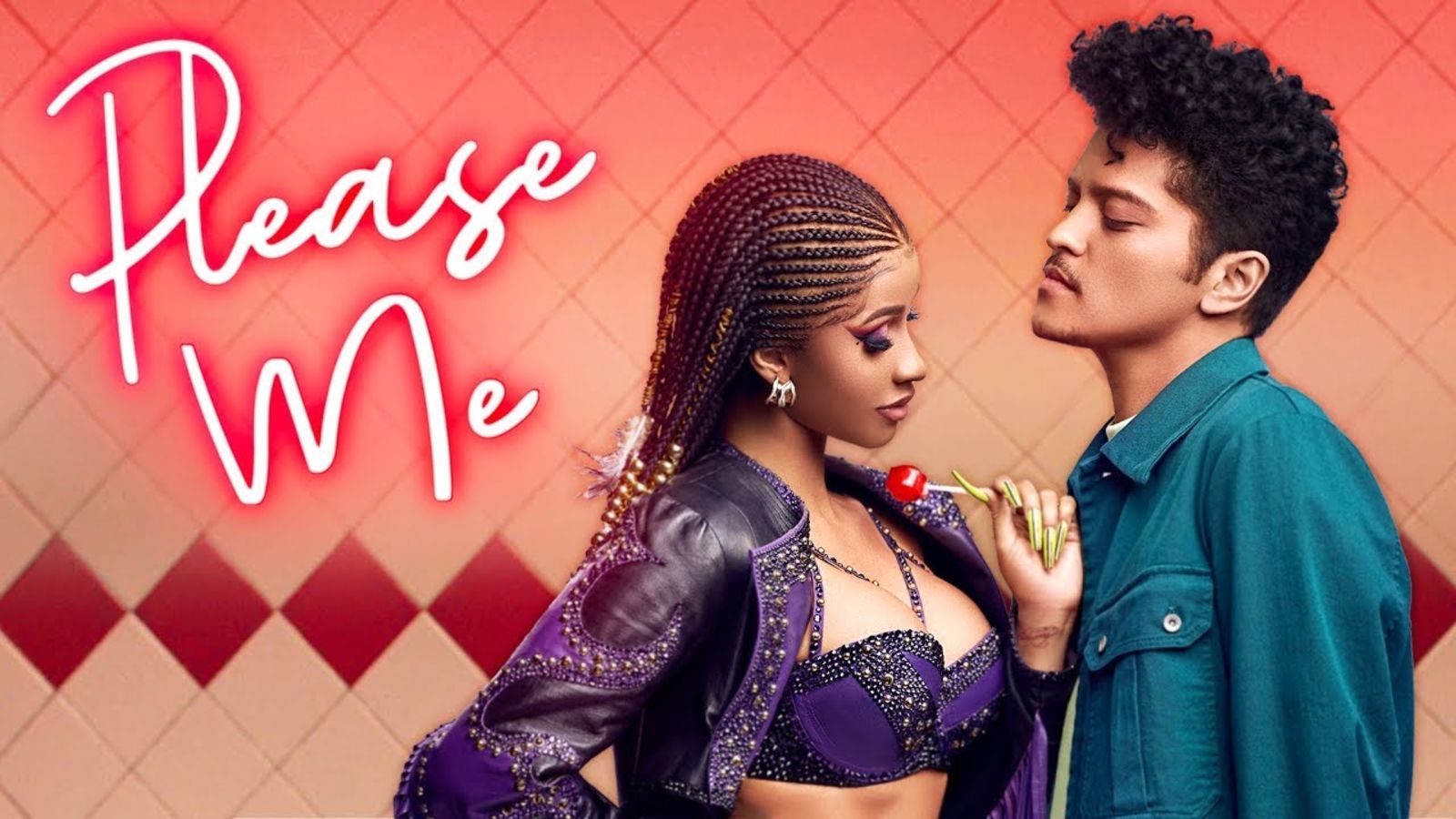 The poster for please me - Cardi B