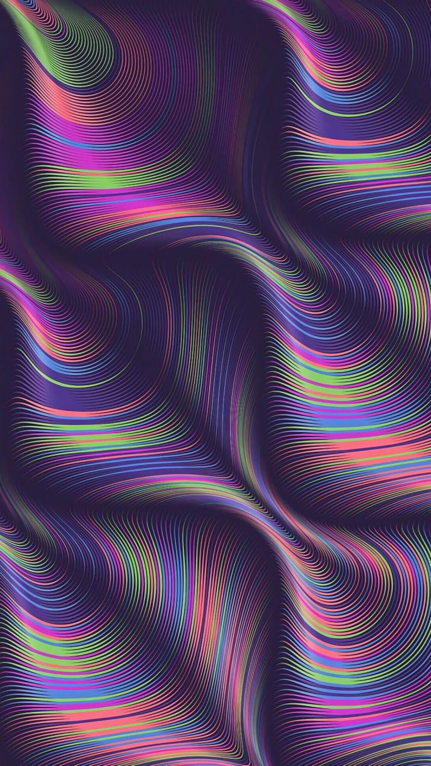 A colorful, abstract pattern of swirling lines - Trippy