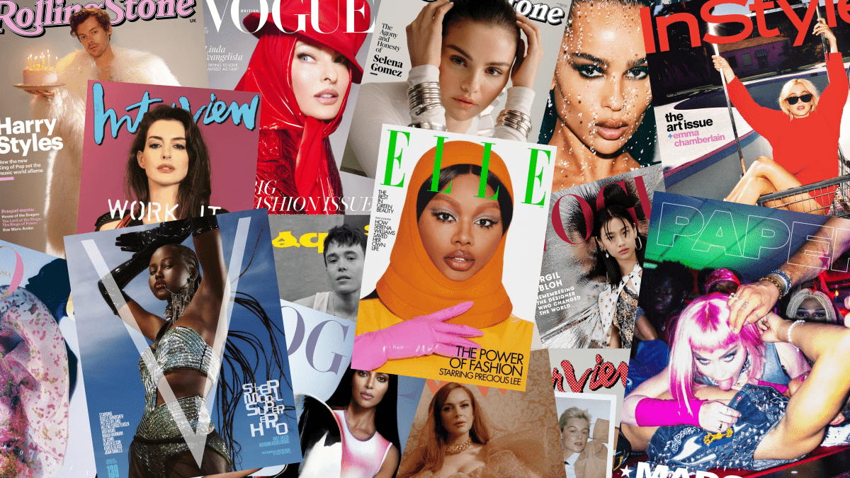 A collage of magazine covers featuring diverse women - Cardi B, Beyonce