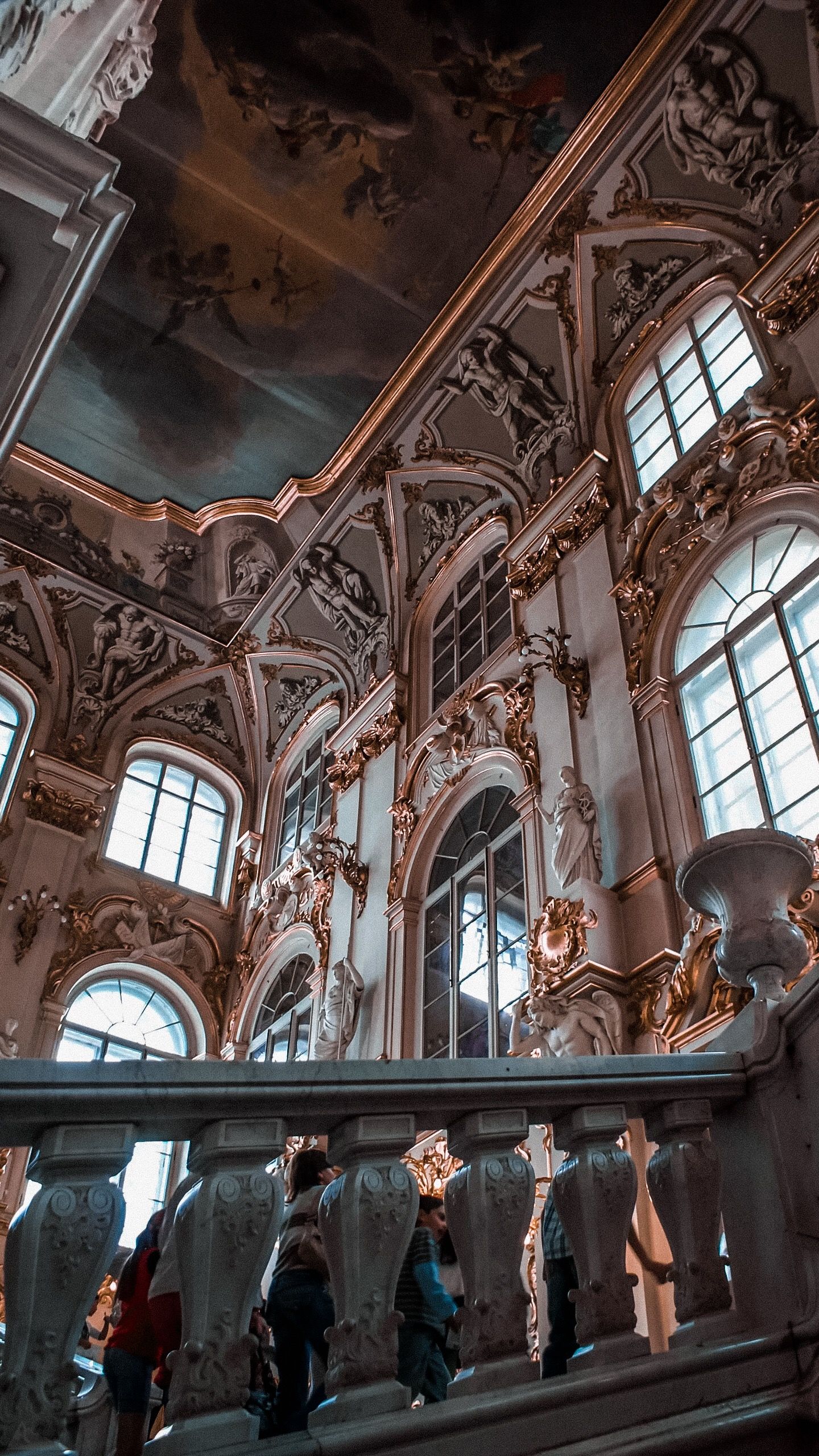 The grand staircase inside the Hermitage Museum - Architecture