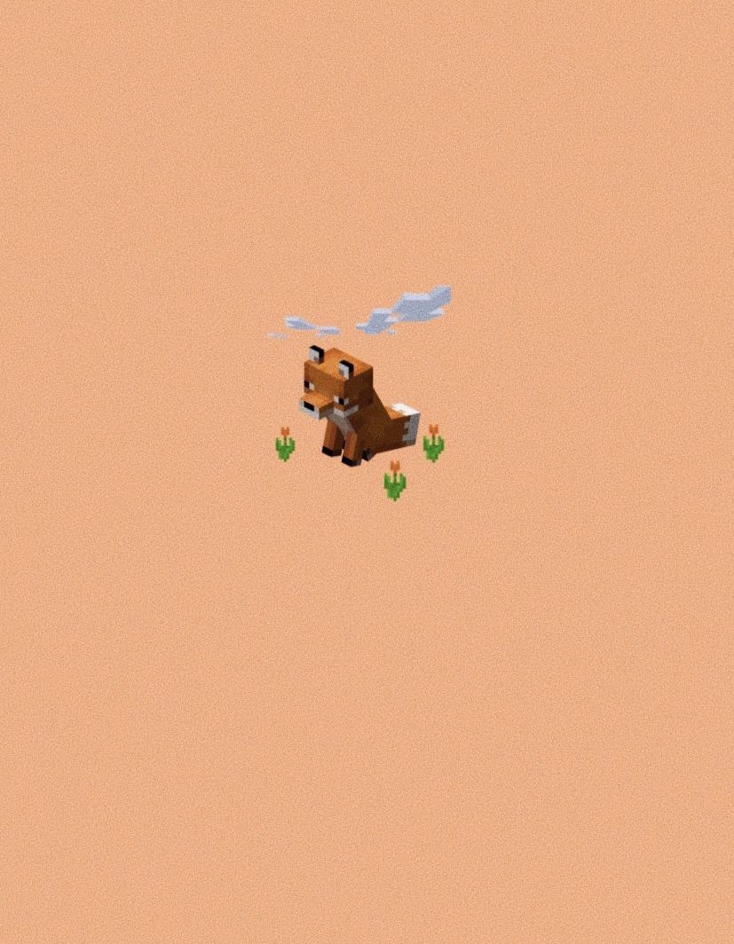 A cute pixel fox flying through the sky - Fox