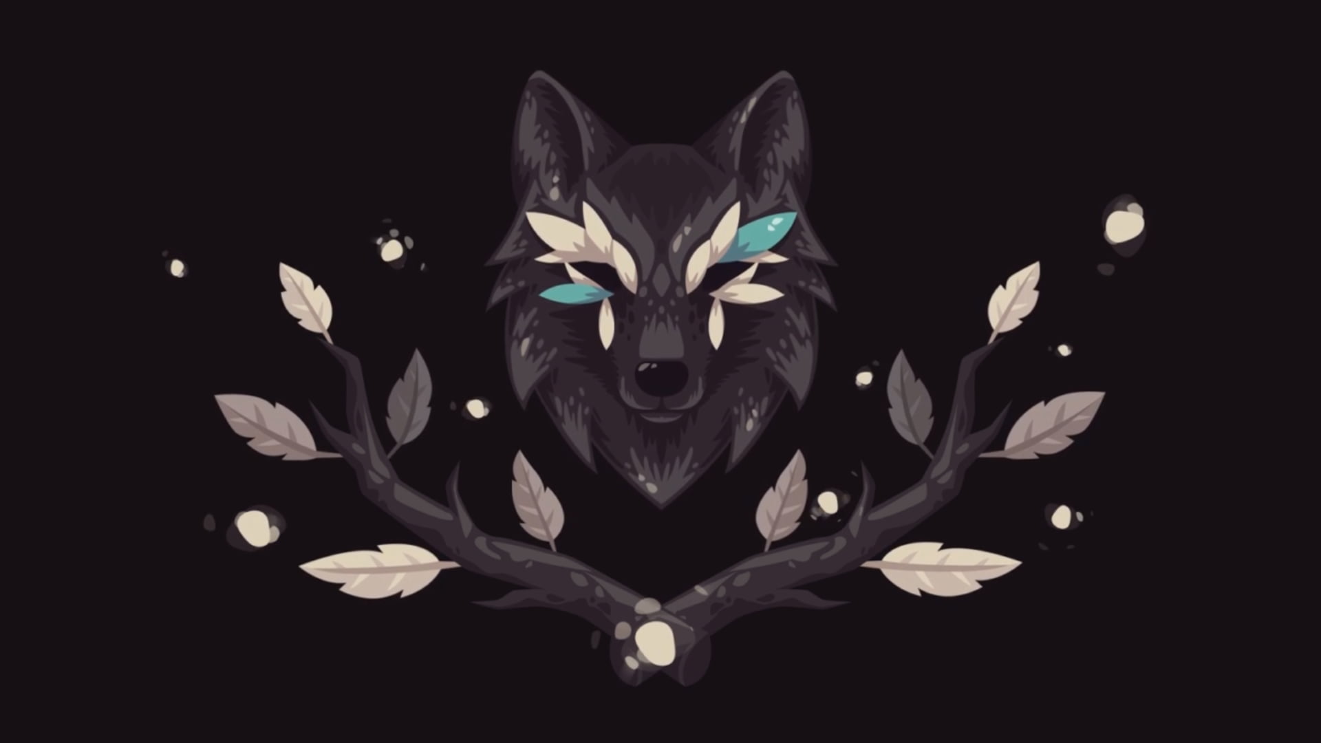 The wolf and tree with leaves on it - Fox