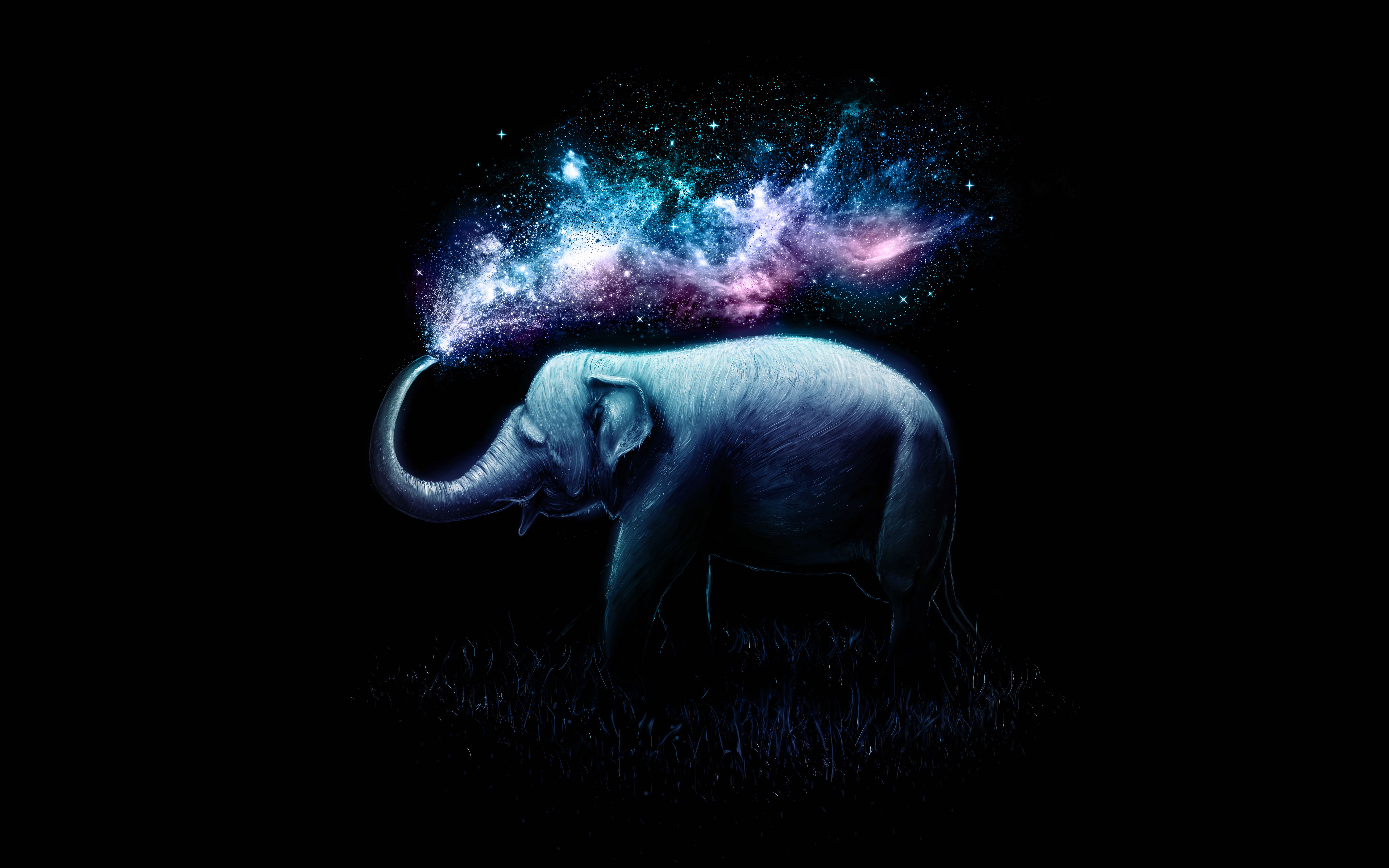Elephant Wallpaper 4K, Colorful, Surreal, Fantasy