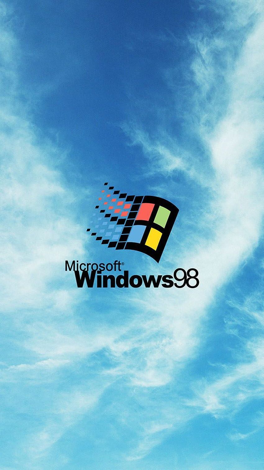 A computer screen with windows 98 on it - Windows 98