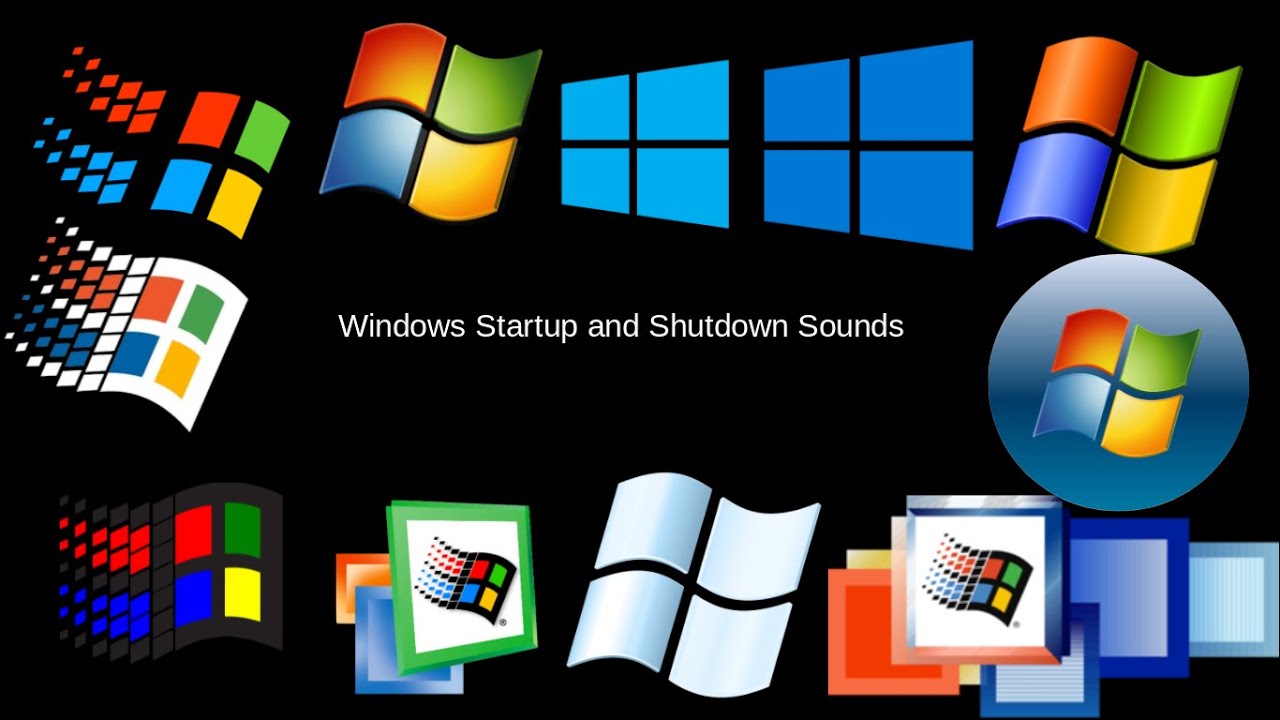 Windows start and shadow screens - Windows 95