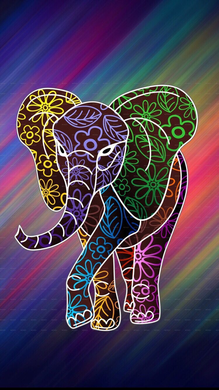 Colorful Elephant Wallpaper Free Colorful Elephant Background