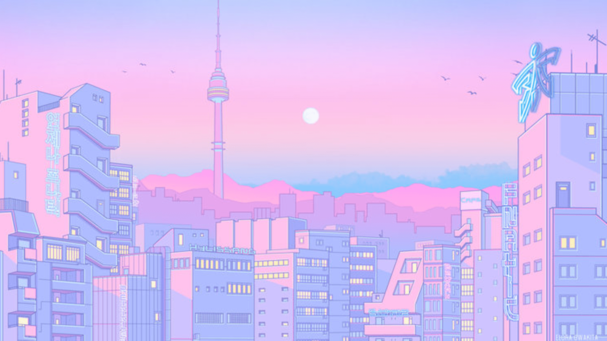 Pastel Japan Wallpaper