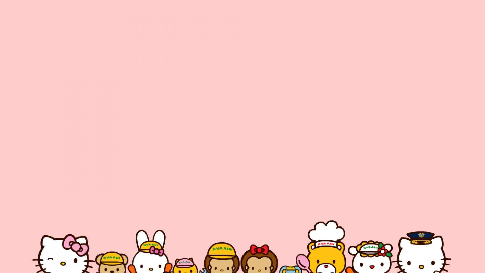 Download Pink Sanrio Hello Kitty And Friends Wallpaper