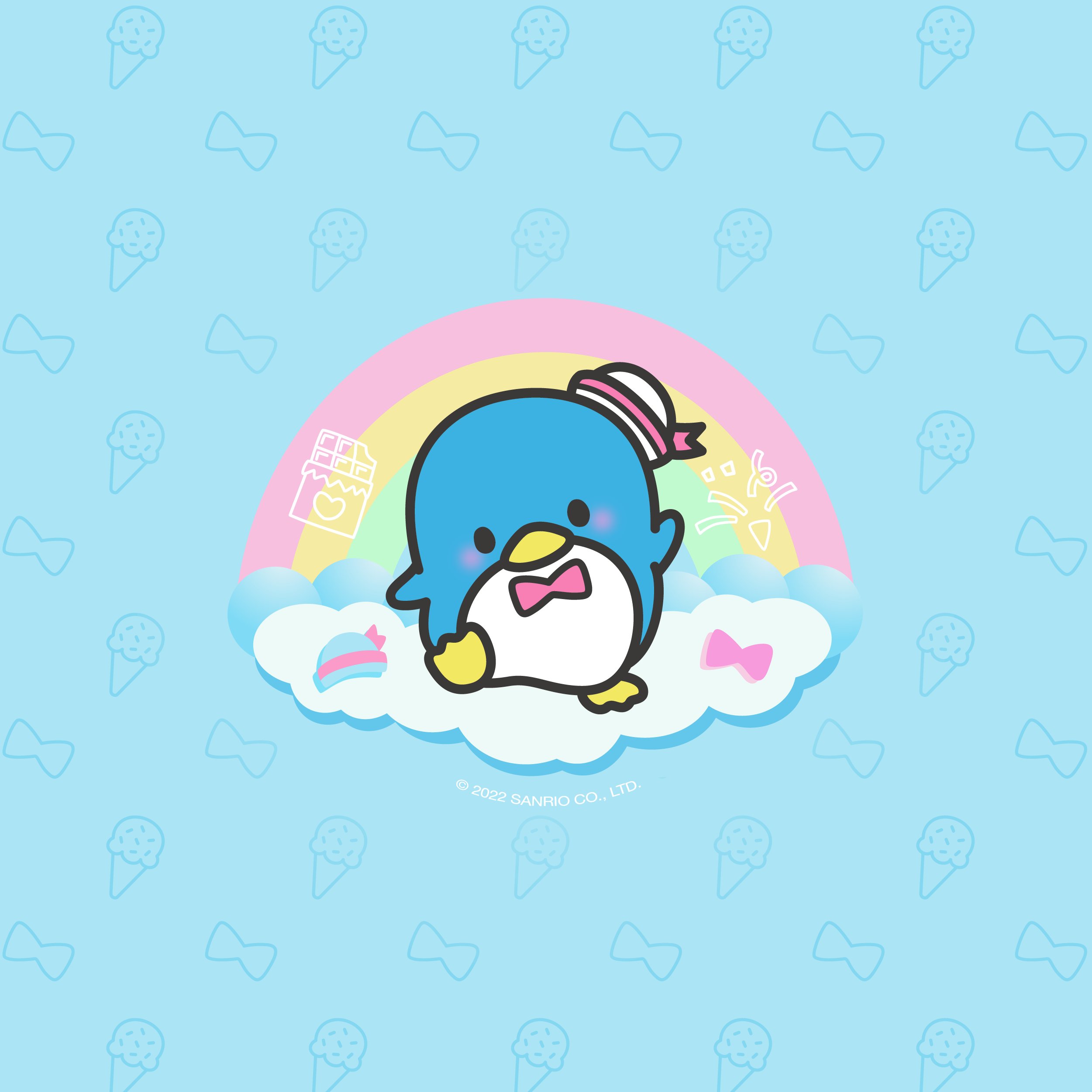 Sanrio #Tuxedosam on the go with new background for your phone!