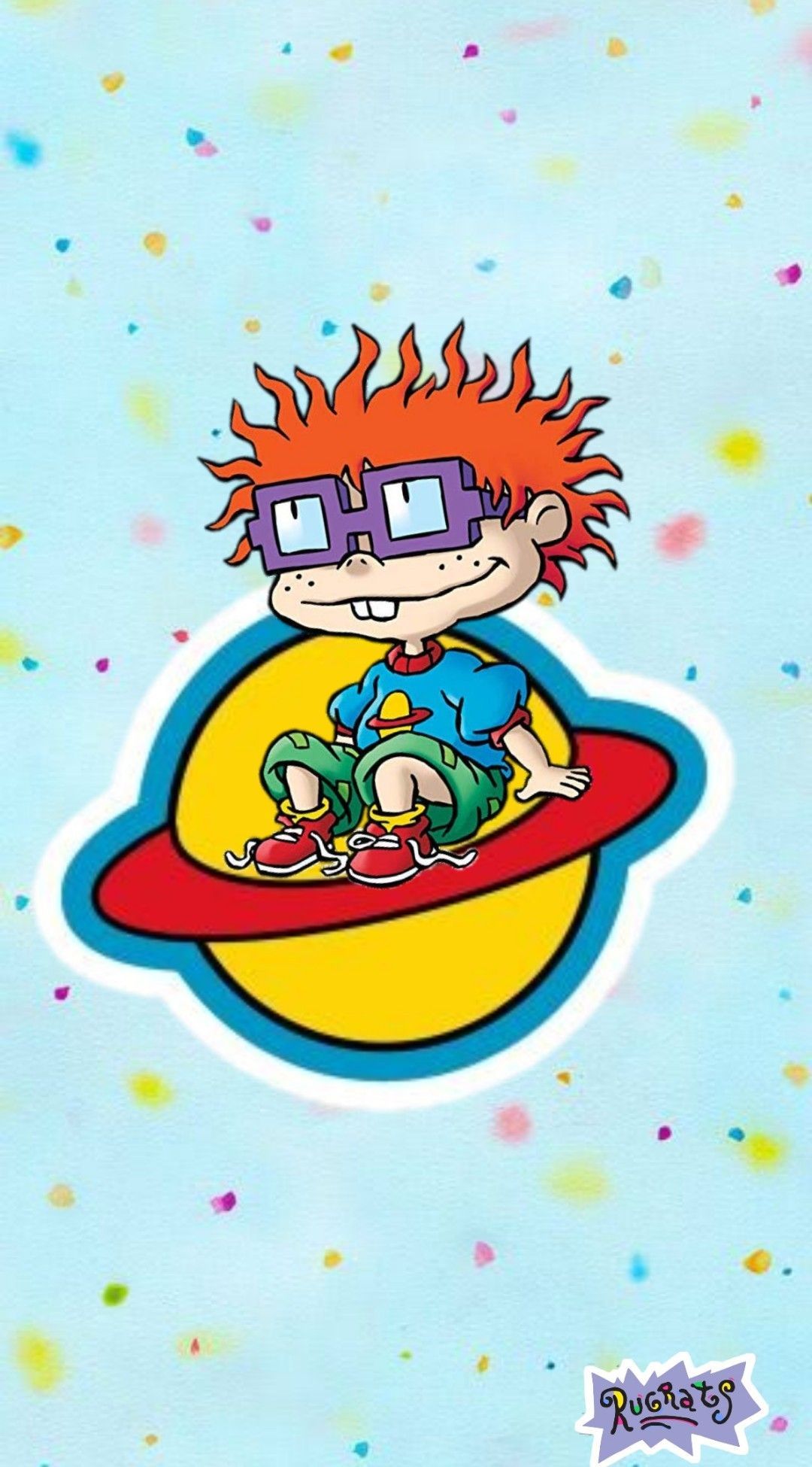 A sticker of the cartoon character from rugrats - Rugrats