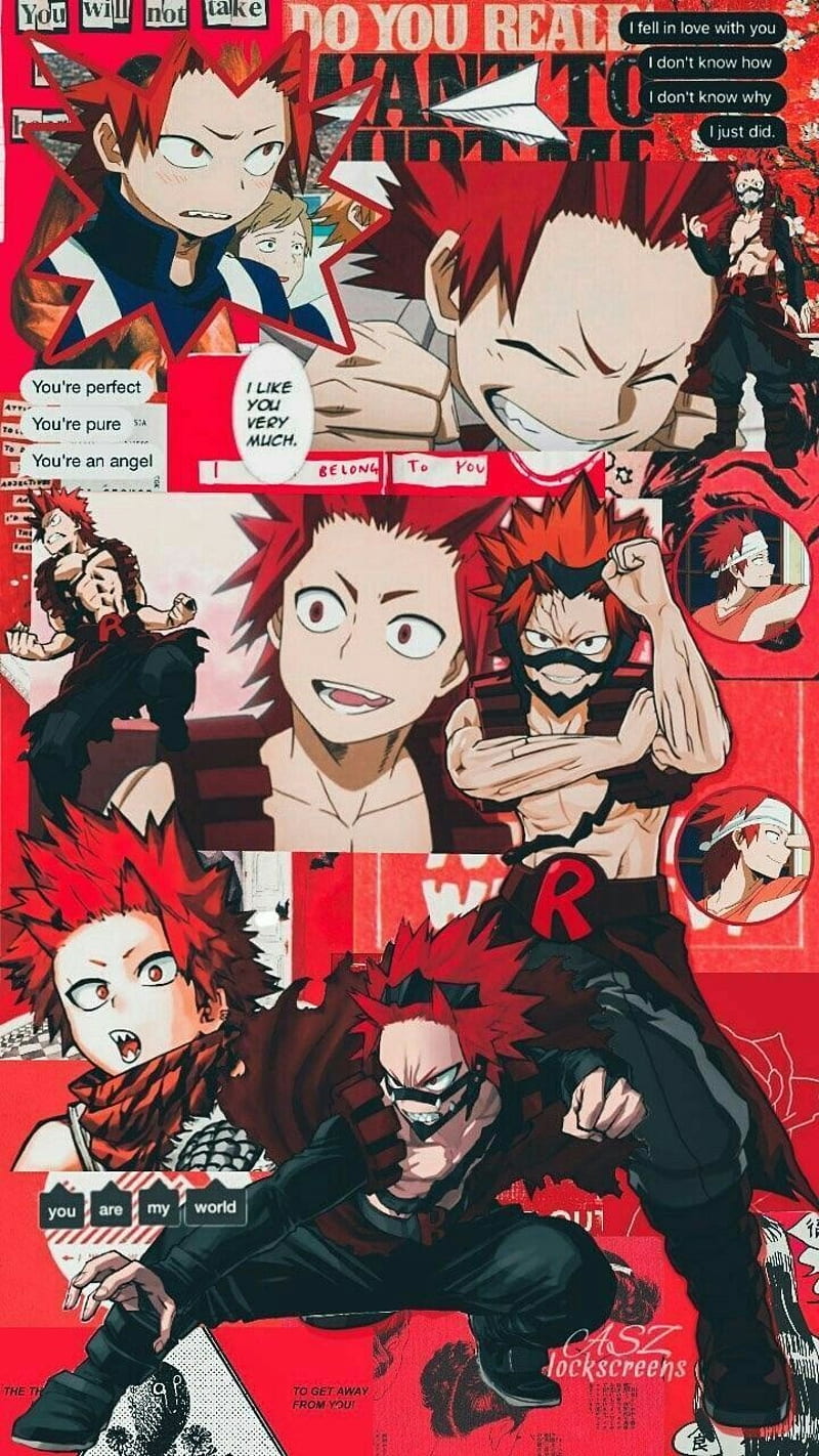 Kirishima aesthetic, bnha, boku no hero, hero, mha, my hero academia, red riot, HD phone wallpaper