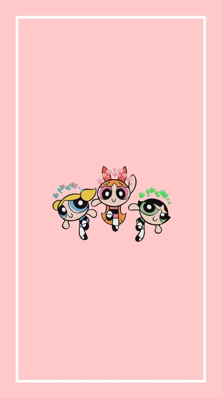 Power Puff girls Wallpaper pink three green blue red. Powerpuff girls wallpaper, Wallpaper iphone cute, Cute wallpaper for phone