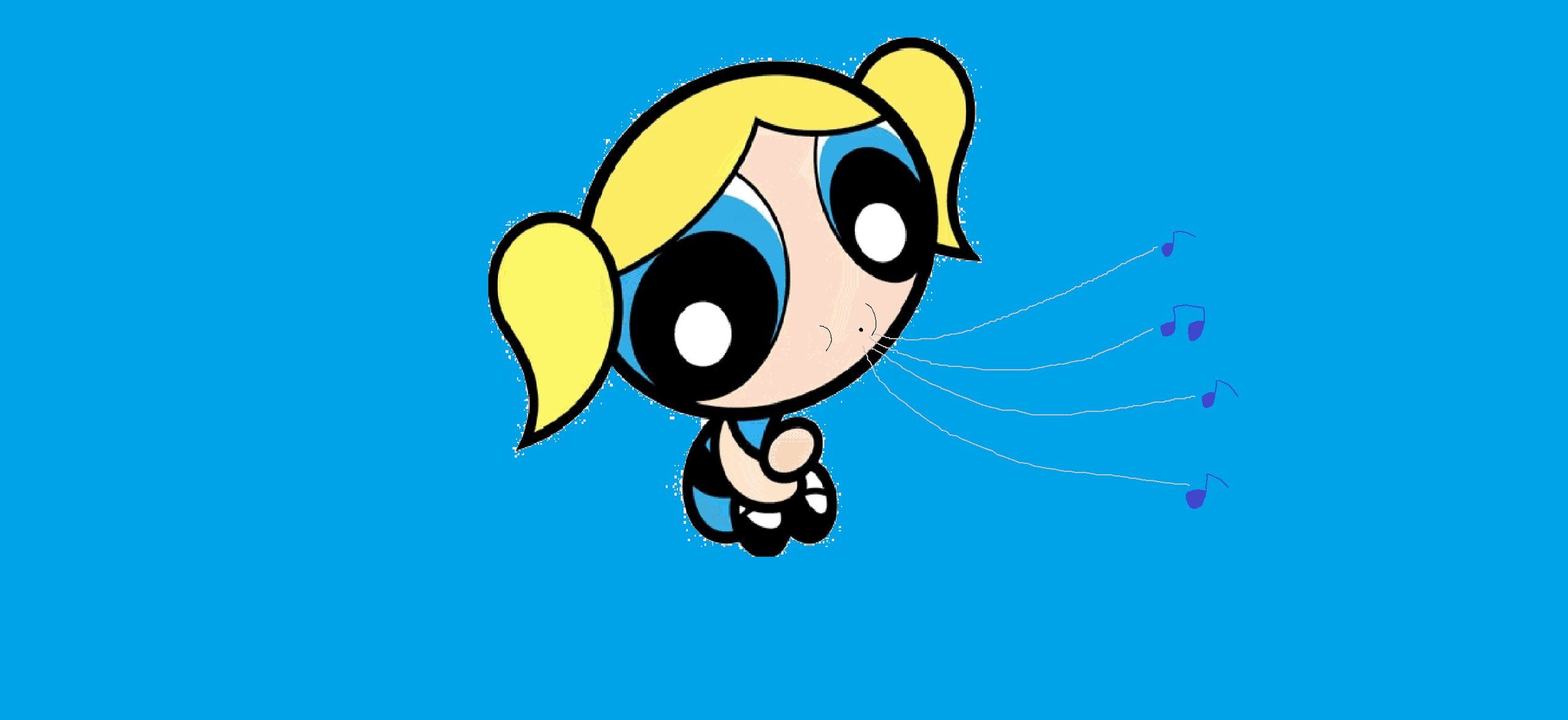Bubbles blowing bubbles in the wind - The Powerpuff Girls