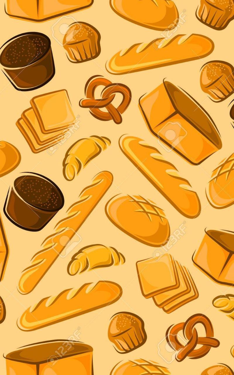 A pattern of different types of bread - Bakery