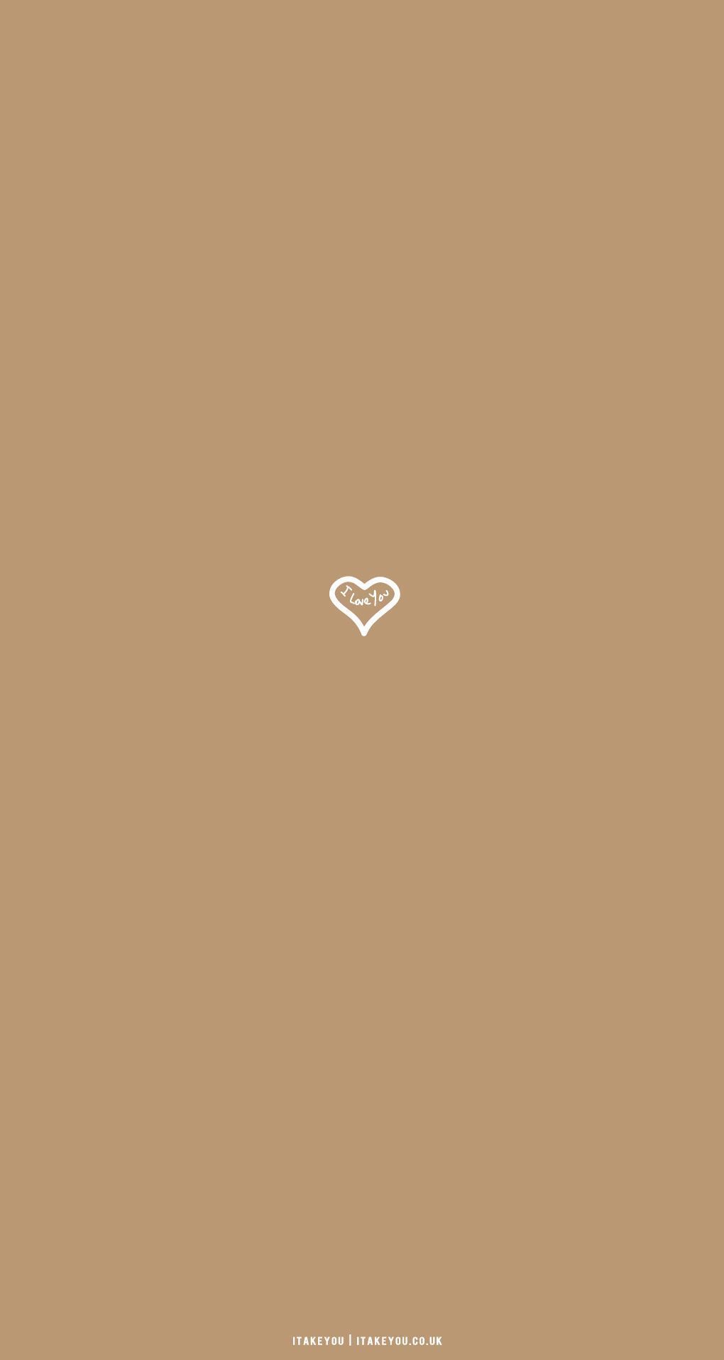 Cute Brown Aesthetic Wallpaper for Phone : Love Heart I Take You. Wedding Readings. Wedding Ideas