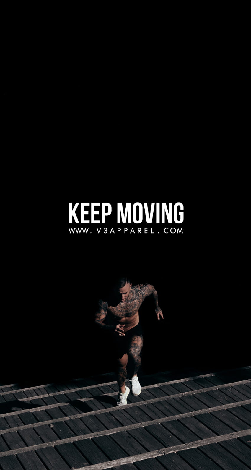 Keep Moving., gym quote HD phone wallpaper