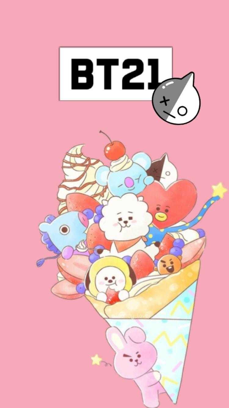 BT21 Wallpapers iPhone with high-resolution 1080x1920 pixel. You can use this wallpaper for your iPhone 5, 6, 7, 8, X, XS, XR backgrounds, Mobile Screensaver, or iPad Lock Screen - BT21