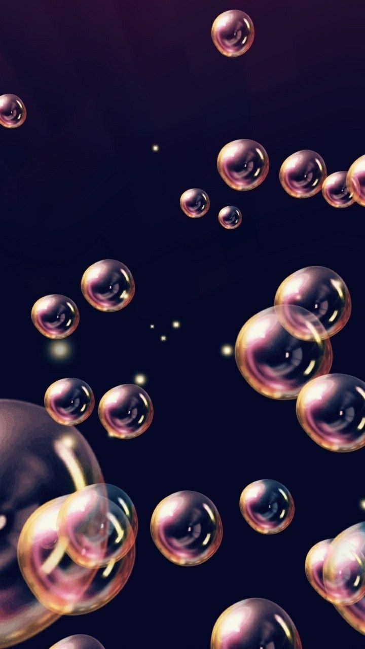 A bunch of bubbles floating in the air - Bubbles