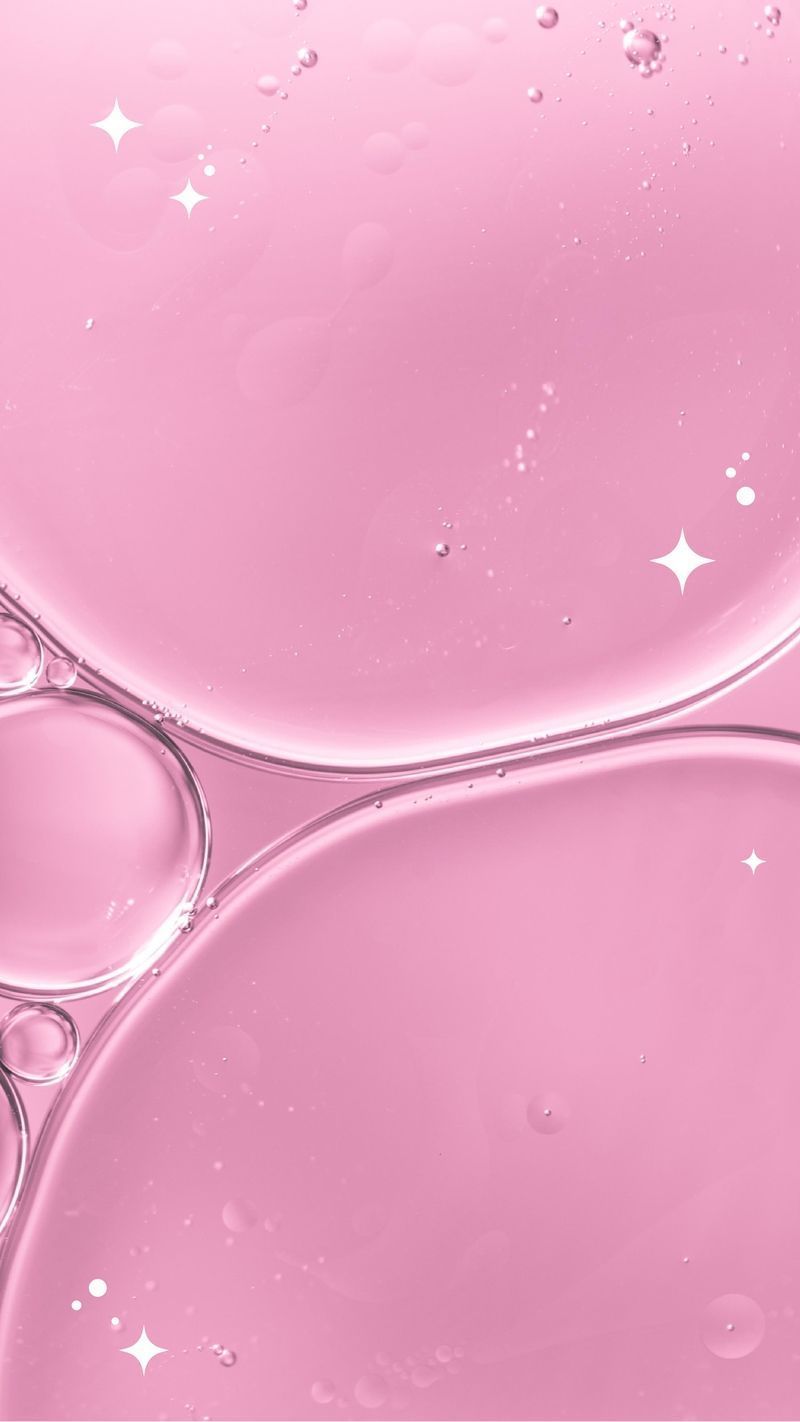 A close up of pink bubbles in water - Bubbles