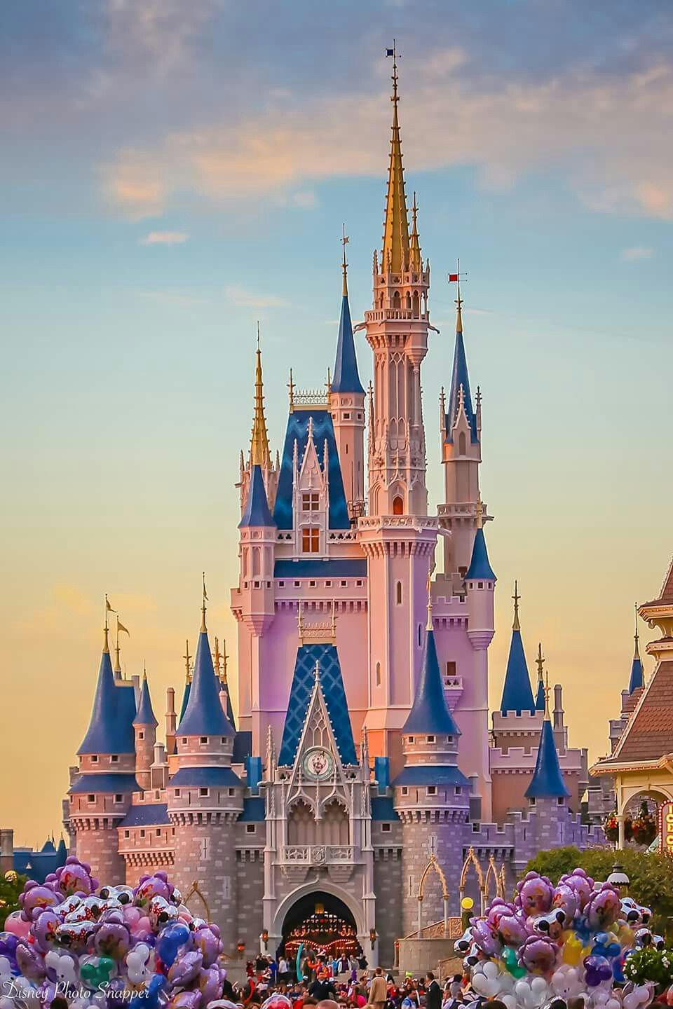 A beautiful photo of the castle at Disney World. - Castle