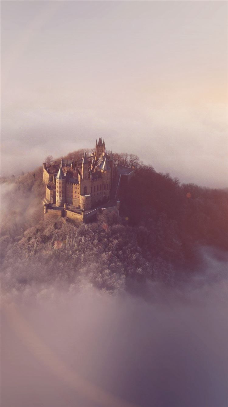 IPhone wallpaper of a castle on a hillside - Castle