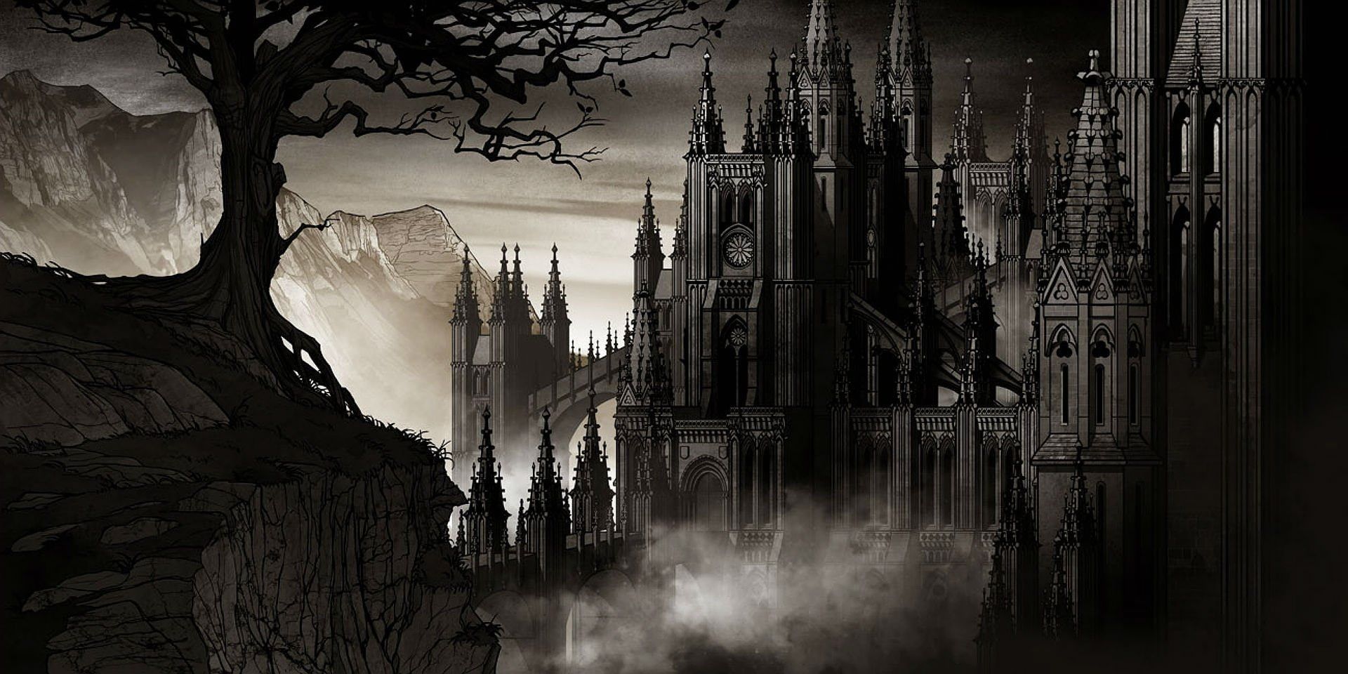 Dark Gothic Castle Wallpaper