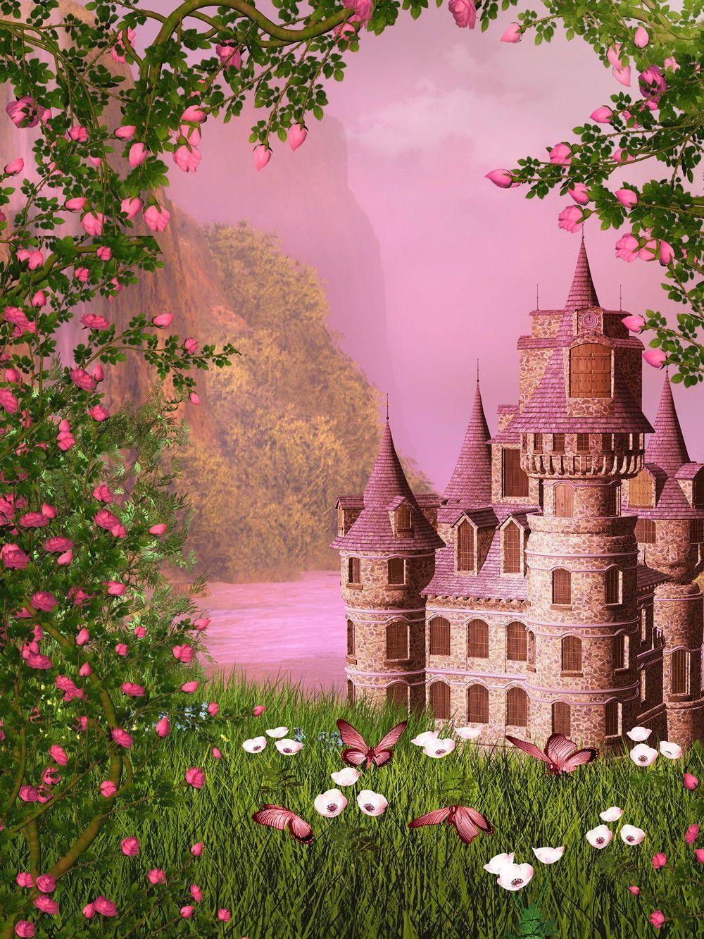 A castle in the middle of some flowers - Castle