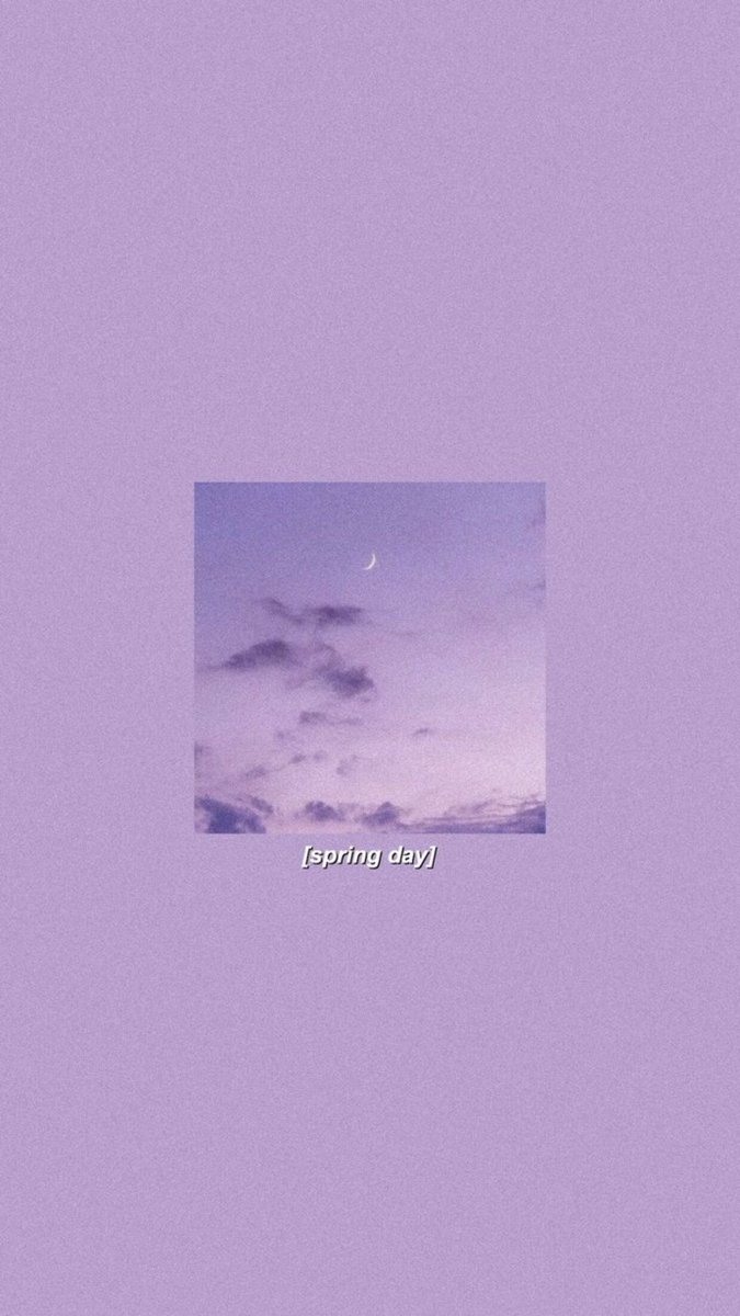 Aesthetic phone wallpaper of a purple sky with clouds and the moon - Pastel