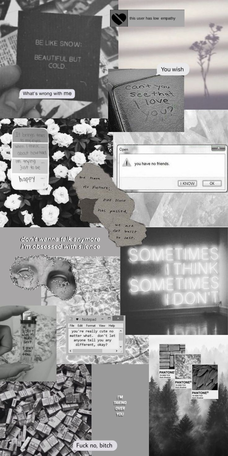 Grey Aesthetic Collage. iPhone wallpaper tumblr aesthetic, Mood wallpaper, Easy doodle art