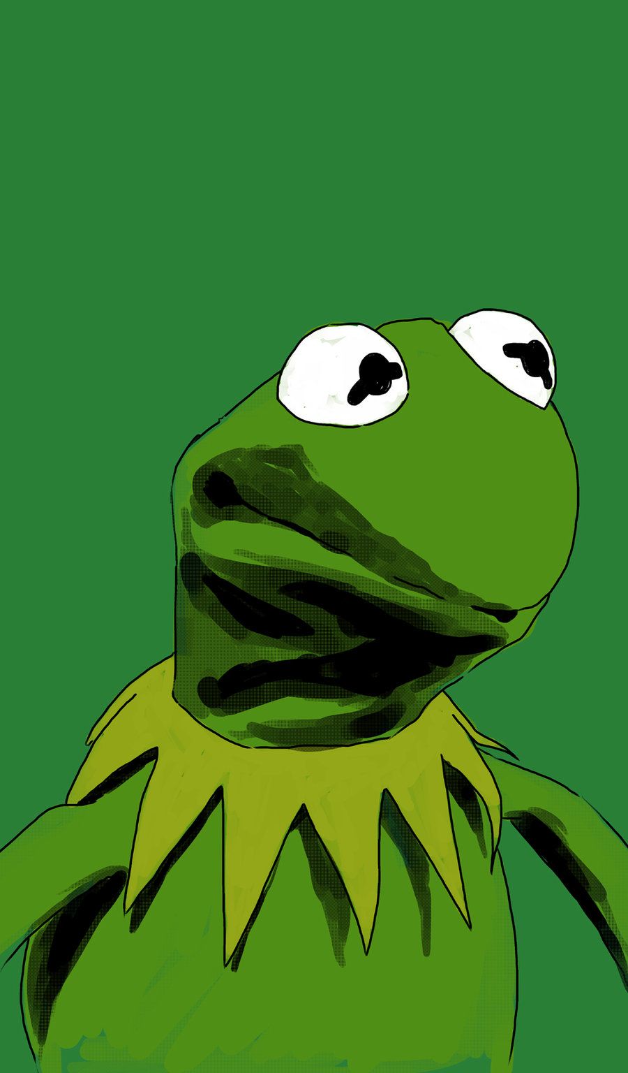 Angry Kermit Frog drawing free image download