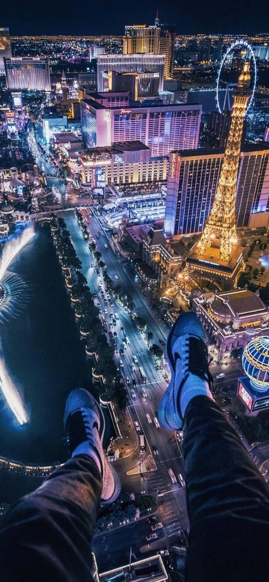A view of las vegas from above - Las Vegas