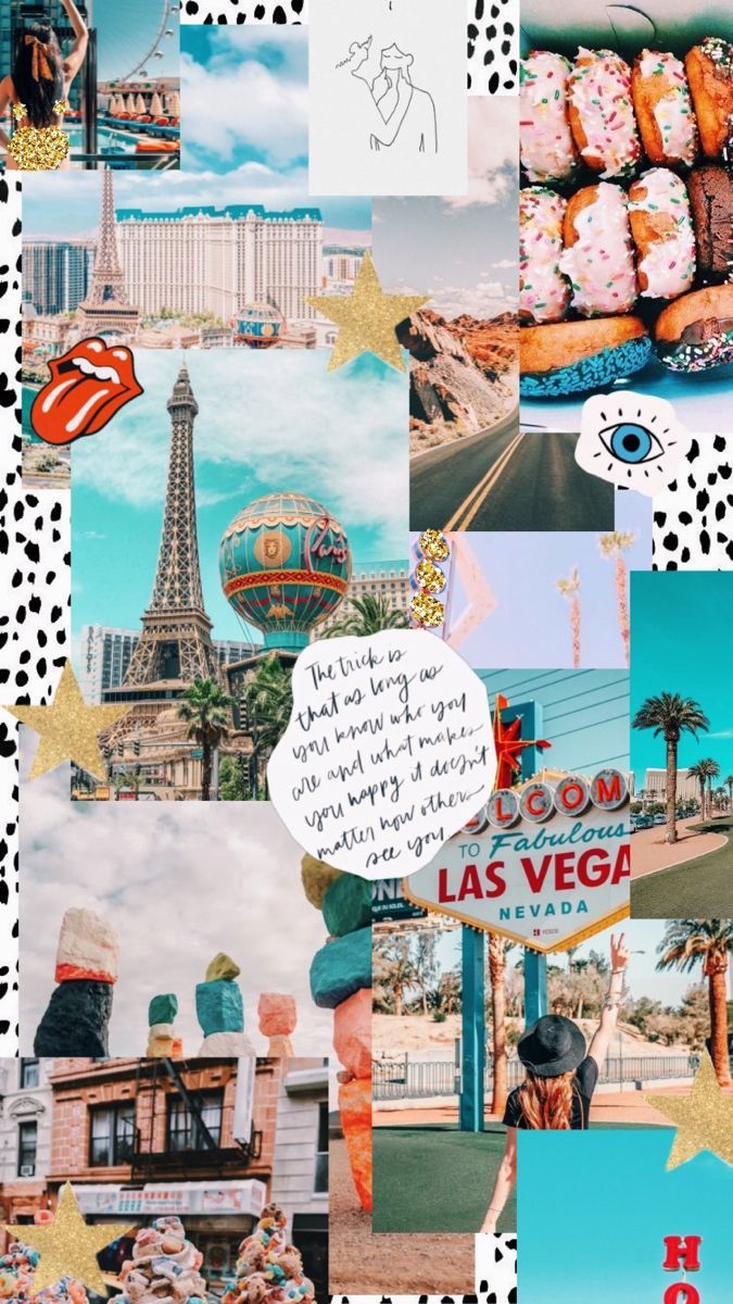 Aesthetic collage, Aesthetic wallpaper, Wallpaper - Las Vegas