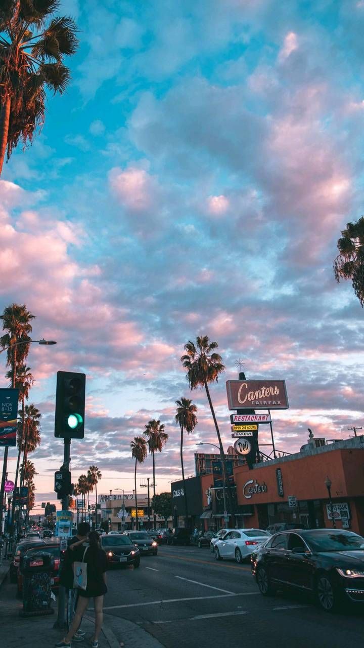 Download Street Los Angeles wallpaper by xYaki now. Browse millions of p. Los angeles wallpaper, California wallpaper, Los angeles aesthetic