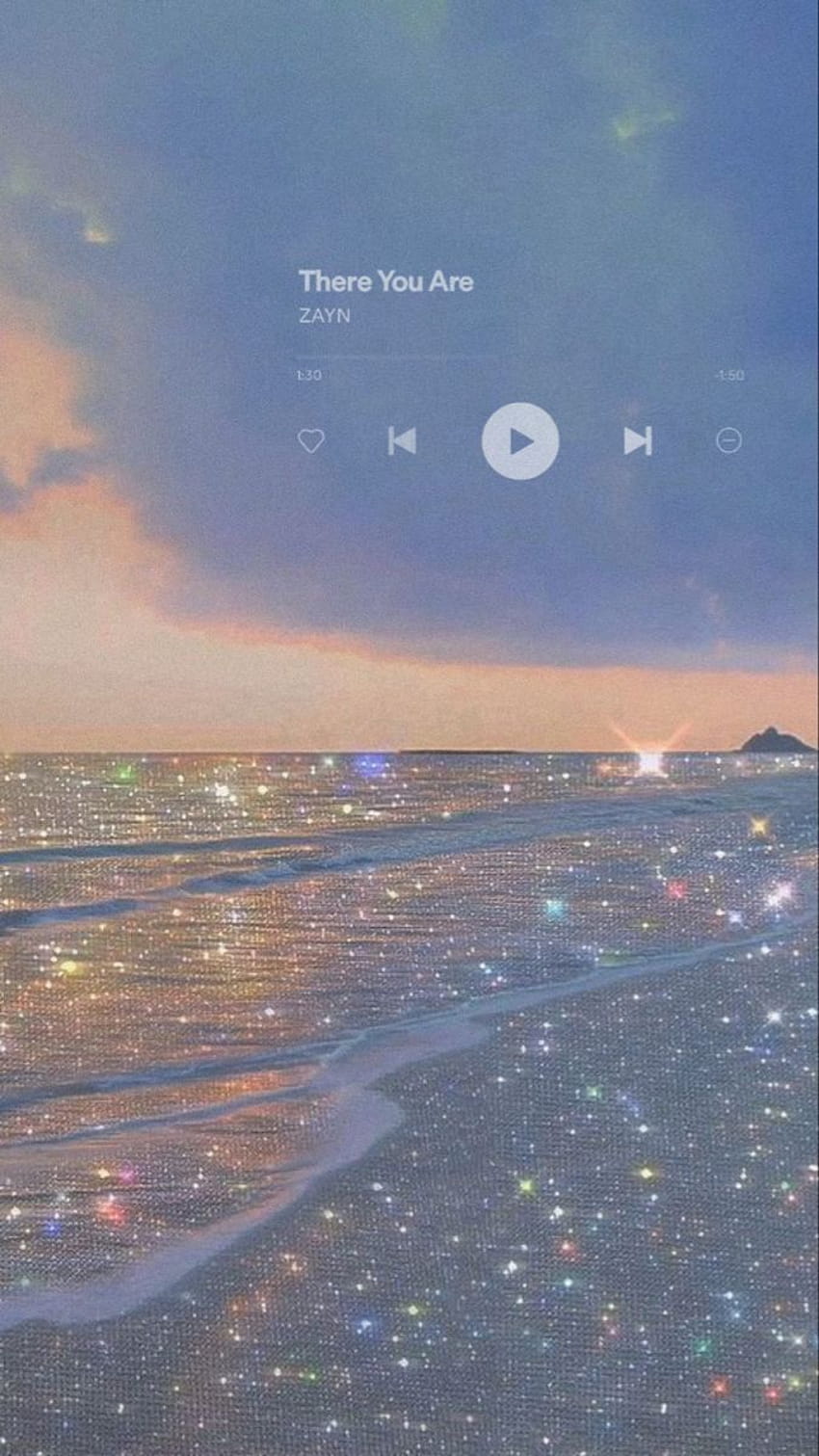 There is a picture of the ocean with stars - Spotify