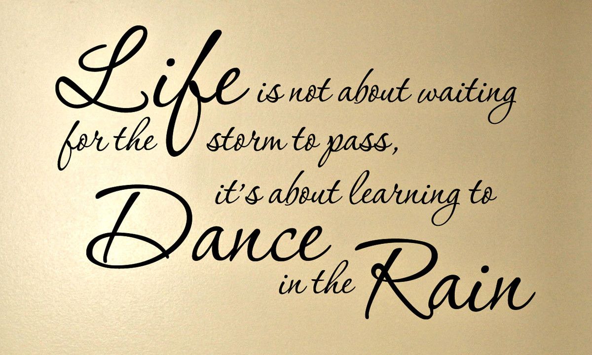 Dance in the Rain Wall Decal - Dance